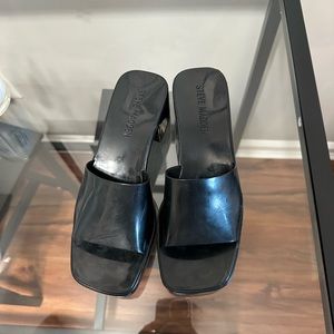 Steve Madden Harlin Black Jelly Sandals